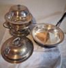 Juego Metal Plateado Nac Sheffield Devon Para Calentar. M 1
