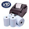 Rollo Papel Térmico 80 X 80mm Comandas Eticket X10 Unid Febo 0