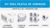 Kit P/pileta De Horm Skimmer Toma De Fondo Retorno Virola 2