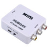 Mini Adaptador Conversor De Hdmi Para Rca Video Composto Av 0