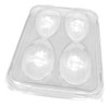 10 Embalagens Bandejas Plásticas Para 4 Ovos De Pascoa 50 G 0