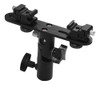 Em Forma De T Dual Flash Suporte Flash Speedlite Stand Com 2 0