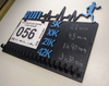 Running Medal Holder – Male Runner Design with Time Record – MDF (20 Hooks)
