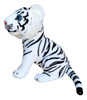 Tigre Branco De Pelúcia Filhote Safári Lindo 3