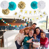 Ansomo Decoración De Fiesta De Feliz Cumpleaños, 4