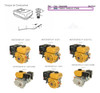 Tampa Tanque De Combustivel Roscada Motor 6.5/7.0hp Buffalo 3