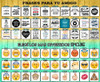 55 Etiquetas Autoadhesivas Stickers Transparentes Botellas 7