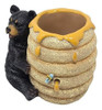 Oso Negro Decorativo En Una Colmena Honey Pot Encimera Titul 1