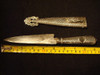 Hermoso Y Antiguo Cuchillo El Chaja Mango Y Vaina Trabajados 1