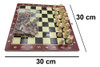 Juego De Mesa Ajedrez De Madera Mediano 30 X 30 Cm 1