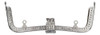 Bolsa Prateada Com Moldura De Metal Diy Kiss Clasp Lock Retr 7