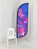 2 Fly Banner Pluma 260 Cm Impresion Mastil Base Y Contrapeso 2