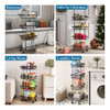 Carrito Utilitario Rodante Fruit Basket Sayzh De 4 Niveles, 3