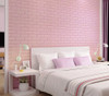 Revestimiento Pared Adhesivo 3d Ladrillo Rosado 70 X 77 7