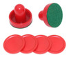 Equipamento De Mesa De Air Hockey Pás De Hóquei Vermelho . 2