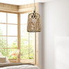 Abajur Pendente Boho Rattan Para Sala De Jantar, Sala De 7