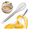 5 Batedor De Ovos Bolo Em Aço Inox Profissional 0