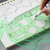 ~? Mwellewm 11 Pcs/set Geometric Drawing Template Stencils D 1