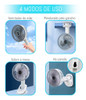 Ventilador Mesa Recarregável Usb Silencioso Portátil Clipe 3