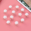 Lurrose 12pcs Glitter White Rose Espiral Horquillas Accesori 2