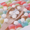 Lurrose 12pcs Glitter White Rose Espiral Horquillas Accesori 3