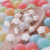 Lurrose 12pcs Glitter White Rose Espiral Horquillas Accesori 4