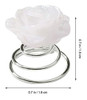 Lurrose 12pcs Glitter White Rose Espiral Horquillas Accesori 6