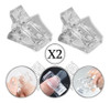 X2 Broches Para Capsula Dual System Sujetador De Tips Manos 1