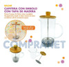 Cafetera Embolo, Prensa Francesa, Tapa Madera, 600 Ml, 11900 1