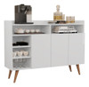 Buffet Celta Branco C 3 Prateleiras Giga Moveis 0