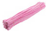Haste De Chenille Rosa 30cm - 300 Un Limpador Cachimbo 0