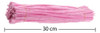 Haste De Chenille Rosa 30cm - 300 Un Limpador Cachimbo 1