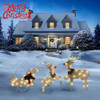 Kit 3: Decoração De Natal Com Renas, Iluminada Por Veados Co 1 Kit 3: Decoração De Natal Com Renas, Iluminada Por Veados Co 1