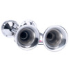 Dc 12v Bote Acero Inoxidable 18-1/2  Doble Trompeta Cuerno - 4