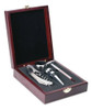 Set De Vino 4 Piezas, En Caja De Madera. Ideal Para Regalo. 1 Set De Vino 4 Piezas, En Caja De Madera. Ideal Para Regalo. 1