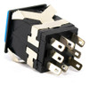 Interruptor Pulsador Cuadrado 19mm Azul Led Rojo 2