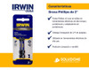 Set 2 Puntas De Atornillar Impacto Phillips#2  Irwin Premium 2
