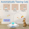 Juguete Interactivo Para Gatos Con Mariposa Giratoria 2