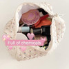 Ormein Bolsa De Maquillaje De Algodón Floral, 3