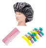 Kit Gorro Térmico Con Abertura, Peine Rastrillo Y Broches 0