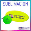 Llaveros Sublimables De Polimero Fluo Polymer X 20 Ovalados 1
