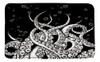 Tfggndf Octopus Tentacles Alfombra De Baño Blanco Y Negro Re 0