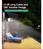 Claoner Luces Solares Impermeables Al Aire Libre, Sensor De 4