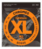 Encordado Daddario Ecg23 Chromes Flatwound Ext Light 010-048 0