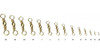 Esmerillon Nº12 Bronce X 20 Unid Pesca Pejerrey Mide 14 Mm 1