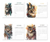 Calendario 2024 Gatitos Boho Imprimible 2