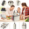 Bolso De Almuerzo Aislado Pequeño Blanco Refrigerable 3