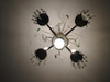 Araña De Hierro, 4 Luces. Usada. Ver Descripción Por Otra. 2