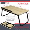Mesa De Laptop Ajustable Portátil Con Patas Plegables 2