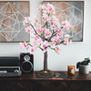 Jointwin Luz Árbol Cerezo Flor, 24 Led, Flor Rosa, Árbol Con 0